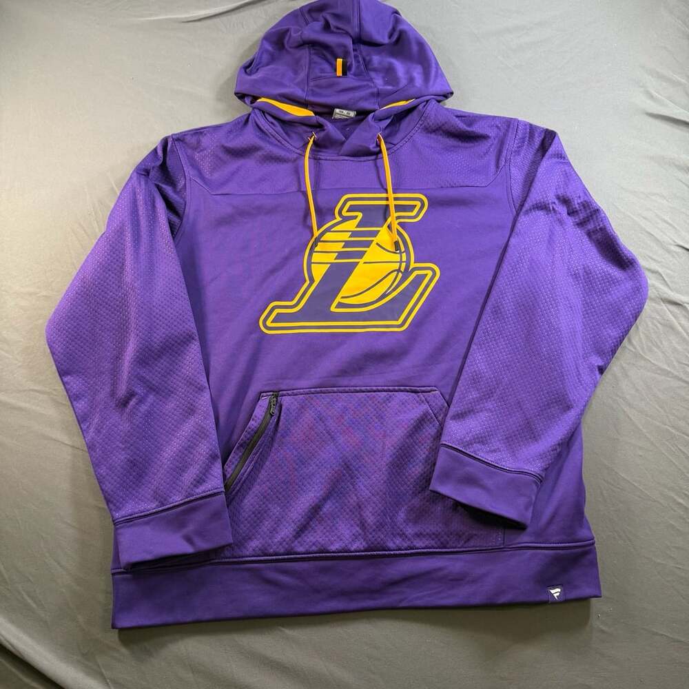 Fanatics Los Angeles Lakers Purple Performance Hoodie Mens XL NBA